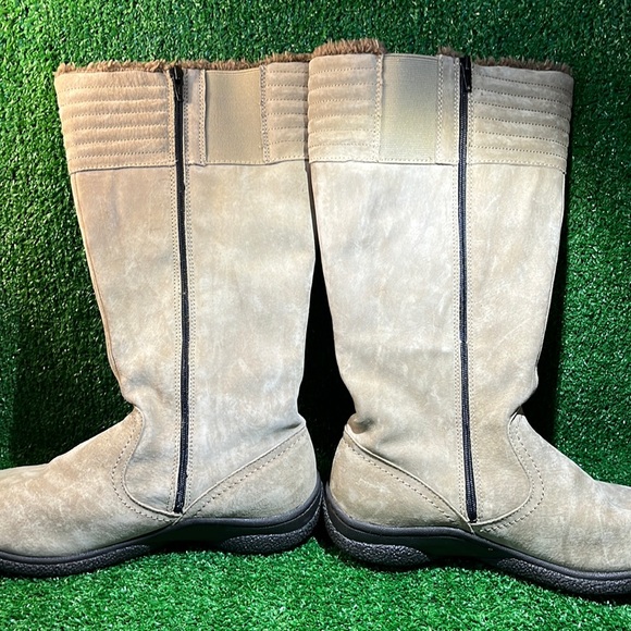 Propet Boot Size 8 M (B) Mid-Calf Boots Brown Leather Women WC219 - Picture 3 of 5